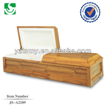 Caixão de madeira Paulownia cremação americano do estilo